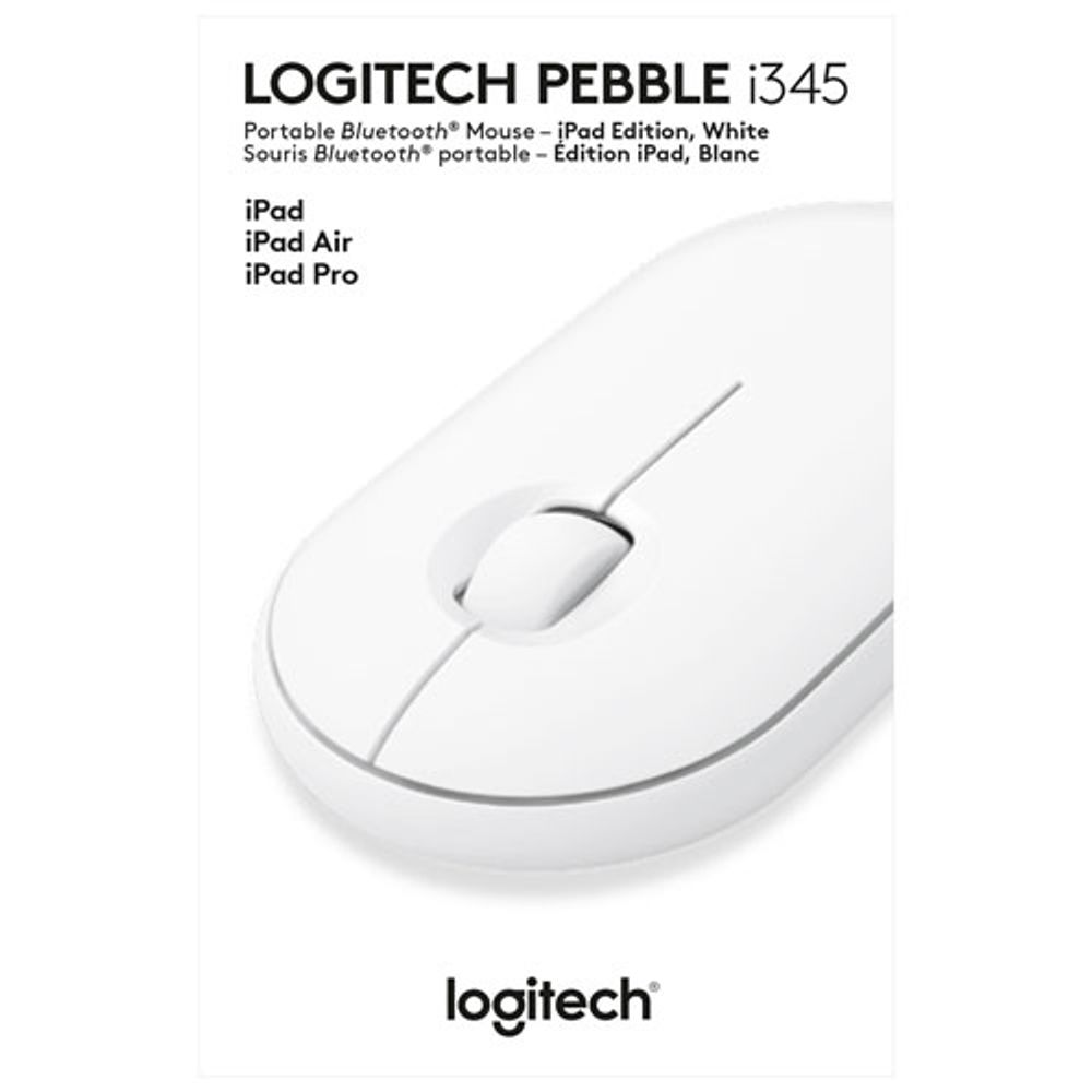 Logitech Pebble i345 Wireless Optical Mouse for iPad