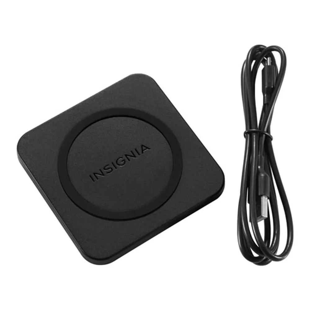 Insignia 10W Qi Wireless Charging Pad with Cable - Black