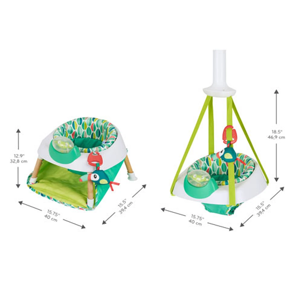 Evenflo ExerSaucer Tiny Tropics Doorway Jumper