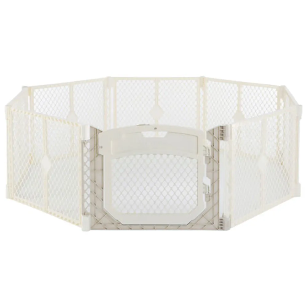 North States Superyard Ultimate Hardware Mounted/Freestanding Safety Gate - Ivory