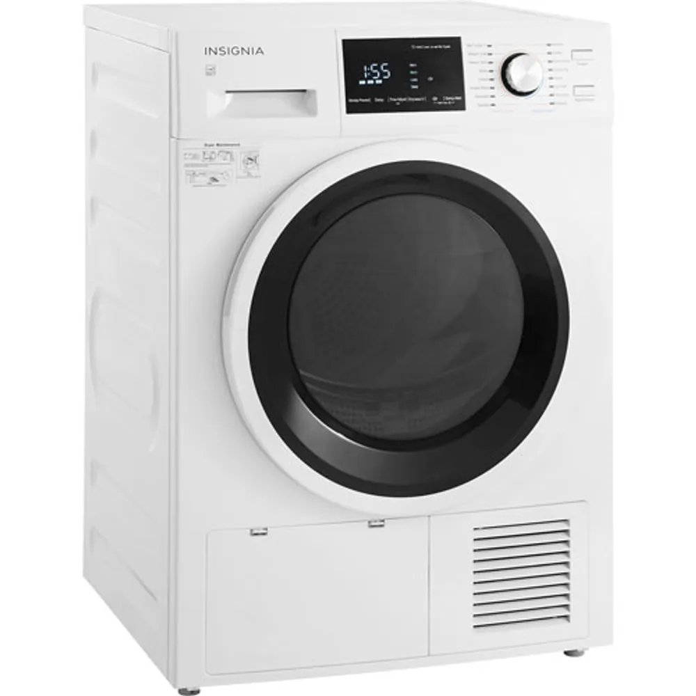 Insignia 4.4 Cu. Ft. Electric Dryer with Ventless Drying (NS-FDRE44W1-C) - White