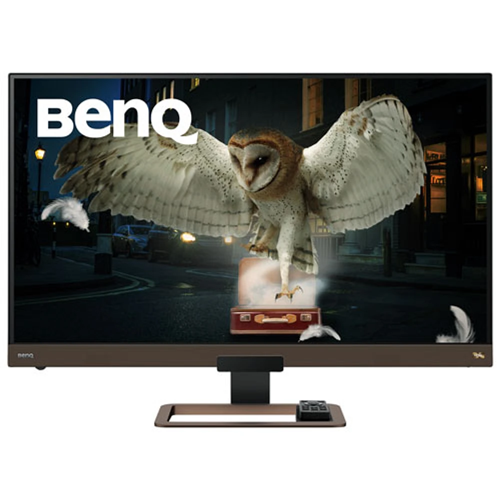 Moniteur FreeSync ACL IPS UHD 4K 60 Hz 32 po de BenQ/5 ms gris-gris (EW3280U) - Brun métallique/Noir