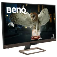 Moniteur FreeSync ACL IPS UHD 4K 60 Hz 32 po de BenQ/5 ms gris-gris (EW3280U) - Brun métallique/Noir