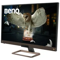 Moniteur FreeSync ACL IPS UHD 4K 60 Hz 32 po de BenQ/5 ms gris-gris (EW3280U) - Brun métallique/Noir