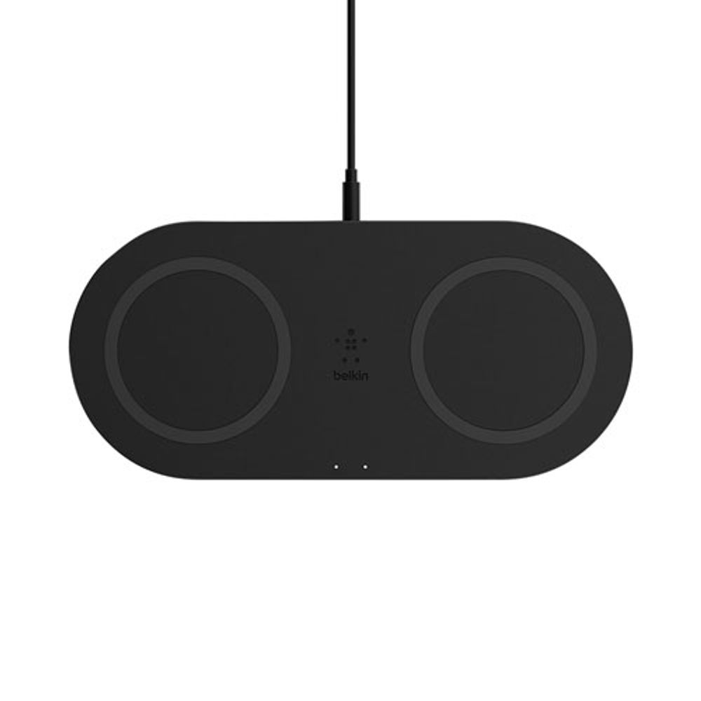 Belkin QuickCharge 10W Dual Qi-Certified Wireless Charging Pad - Black