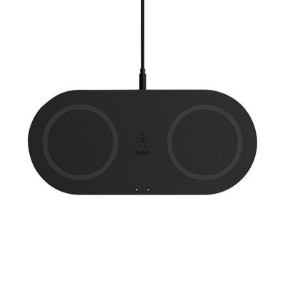 Belkin QuickCharge 10W Dual Qi-Certified Wireless Charging Pad - Black