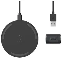 Tapis de recharge certifié Qi de 10 W Quick Charge de Belkin avec câble et adaptateur c.a. - Noir