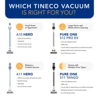 Tineco A10 Hero Cordless Stick Vacuum - Blue