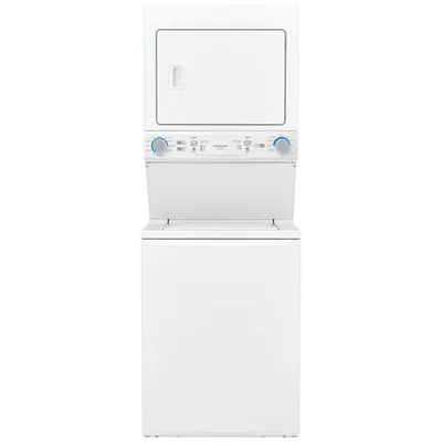 Duo laveuse électrique de 4,5 pi³ et sécheuse de 5,6 pi³ de Frigidaire (FLCE752CAW) - Blanc