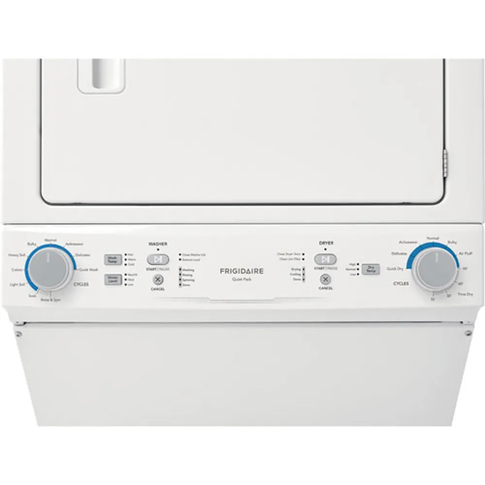 Frigidaire 4.5 Cu. Ft. Electric Washer & 5.6 Cu. Ft. Dryer Laundry Centre (FLCE752CAW) - White