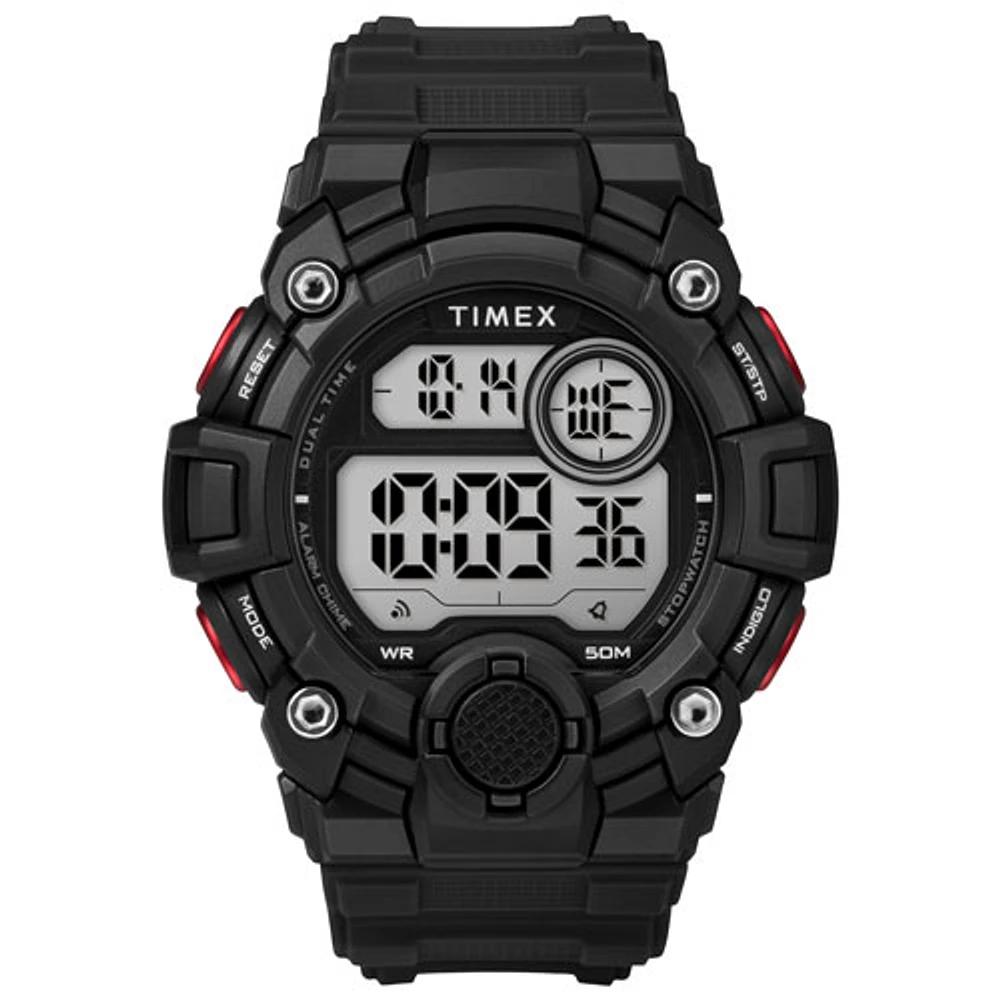 Montre sport numérique de 50 mm pour hommes A-Game de Timex - Noir