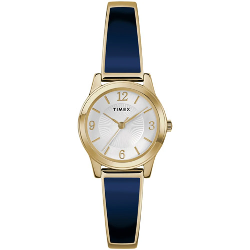 Timex 25mm Women's Casual Watch - Blue/Silver/Gold