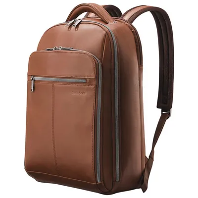 Sac à dos Classic Leather de Samsonite pour portable de 15,6 po - Cognac