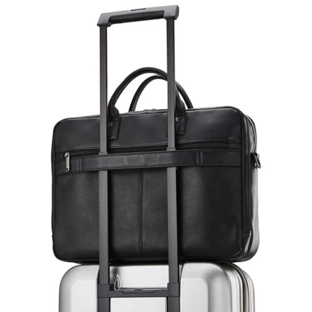 Sac messager Classic Leather de Samsonite pour portable de 15,6 po