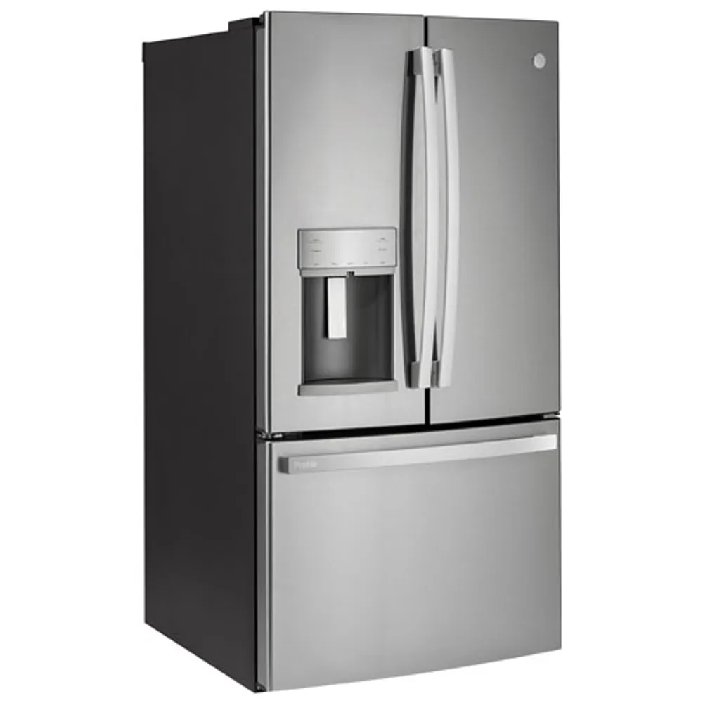 GE Profile 36" 22.2 Cu. Ft. French Door Refrigerator w/ Water & Ice Dispenser (PYD22KYNFS) - Stainless