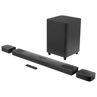 Barre de son Dolby 4K Atmos 9.1 canaux 820 W, haut-parleurs extrêmes graves/ambio. sans fil 10po JBL - Exclusivité Best Buy