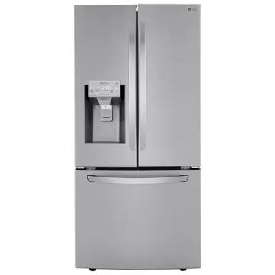 LG 33" 24.5 Cu. Ft French Door Refrigerator (LRFXS2503S) -Stainless - Open Box - Perfect Condition