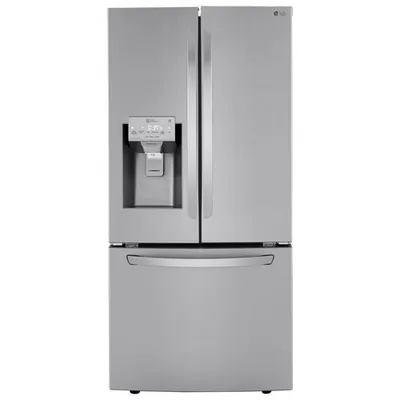 LG 33" 24.5 Cu. Ft French Door Refrigerator (LRFXS2503S) -Stainless Steel - Open Box - Scratch & Dent