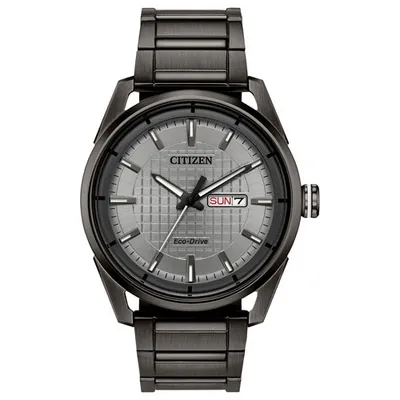 Citizen Weekender Eco-Drive Watch 42mm Men's Watch - Grey Case, Bracelet & Grey Dial
