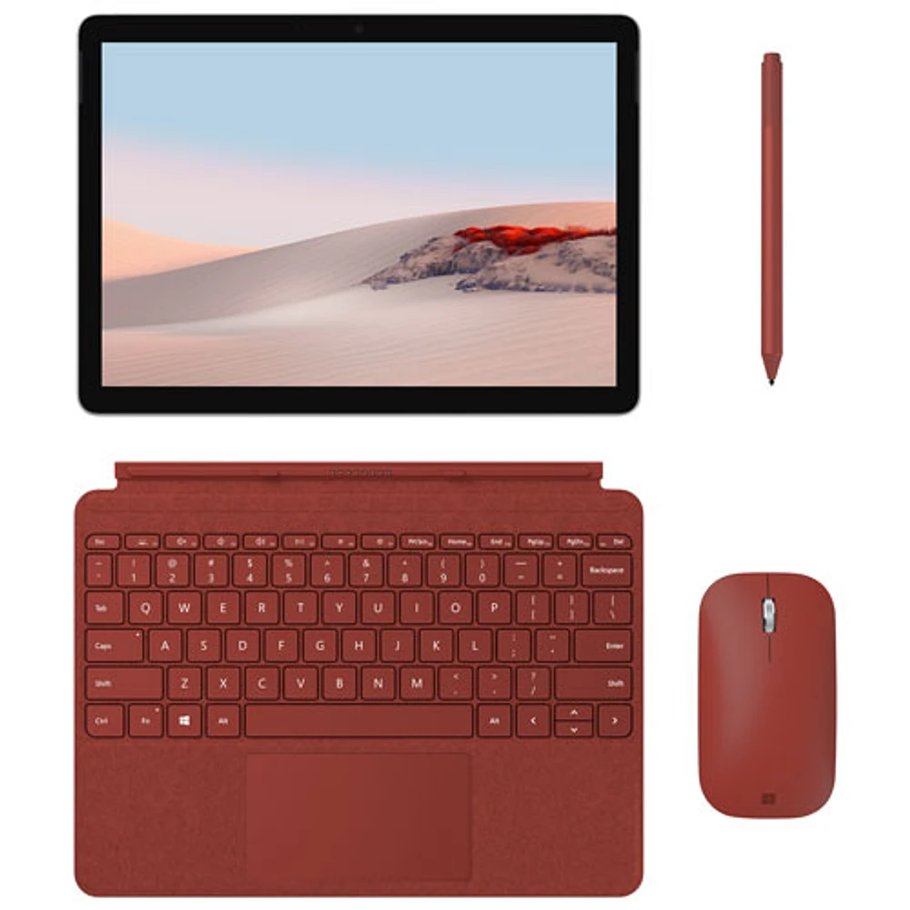 Microsoft Surface Go Type Cover for Surface Go 2/Go - Poppy Red - French