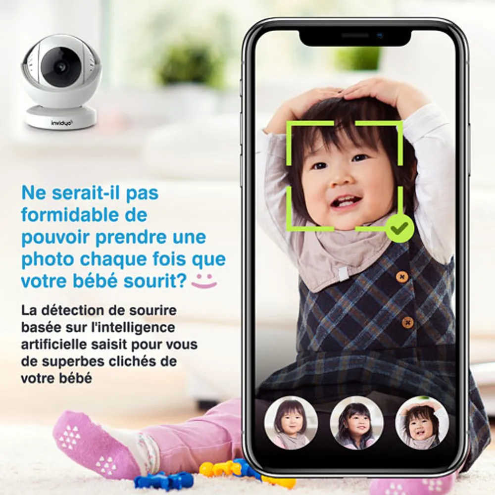 Invidyo Video Baby Monitor with Night Vision and Two-Way Communication (INV300)