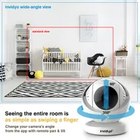 Invidyo Video Baby Monitor with Night Vision and Two-Way Communication (INV300)