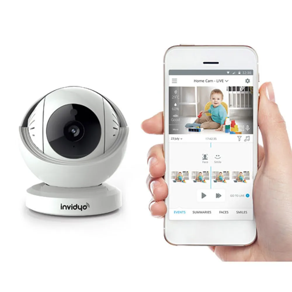 Invidyo Video Baby Monitor with Night Vision and Two-Way Communication (INV300)