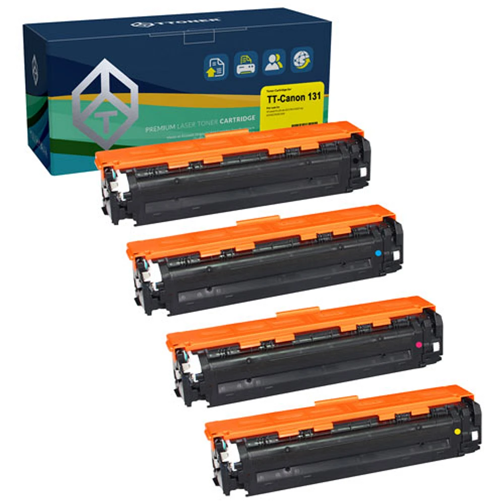 TToner Canon Compatible Black/Colour Toner (TT-CRG131) - 4 Pack