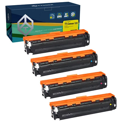 TToner Canon Compatible Black/Colour Toner (TT-CRG131) - 4 Pack