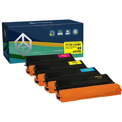 TToner Brother Compatible Black/Colour Toner (TT-TN336) - 4 Pack