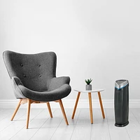 Purificateur d'air vertical numérique 4-en-1 UV-C de GermGuardian avec filtre HEPA - Gris