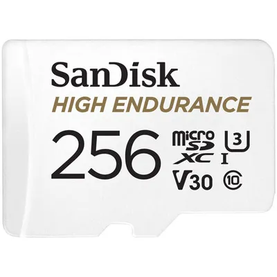 Carte mémoire microSDXC High Endurance 100 Mo/s 256 Go de SanDisk