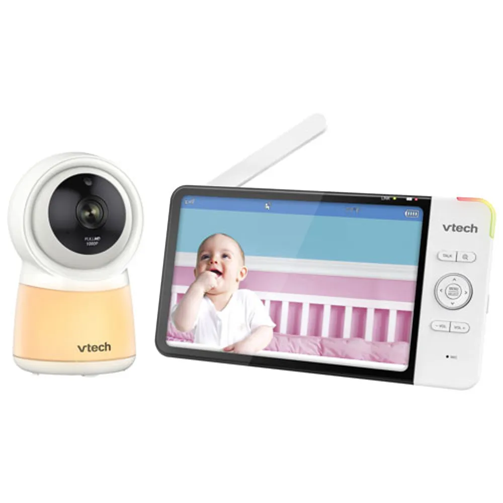 Interphone surveillance vidéo Wi-Fi 7 po vision nocturne comm. bidirectionnelle VTech (RM7754HD)