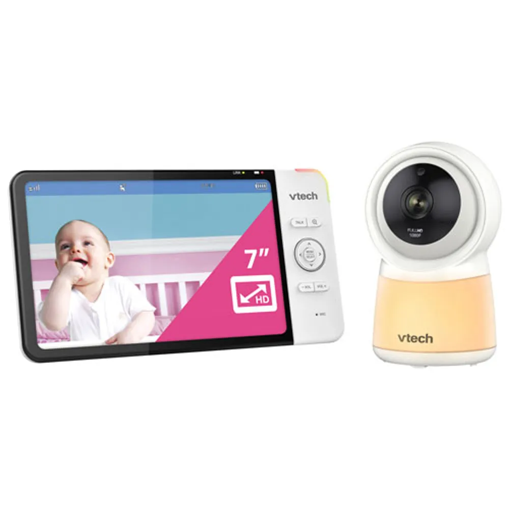 Interphone surveillance vidéo Wi-Fi 7 po vision nocturne comm. bidirectionnelle VTech (RM7754HD)