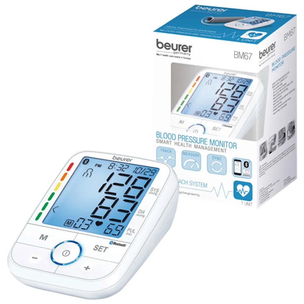 Beurer Arm Blood Pressure Monitor with Smartphone App (BM67)