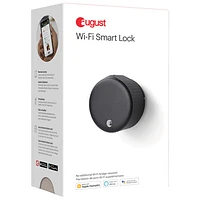 August Wi-Fi Smart Lock (4th Generation) - Matte Black