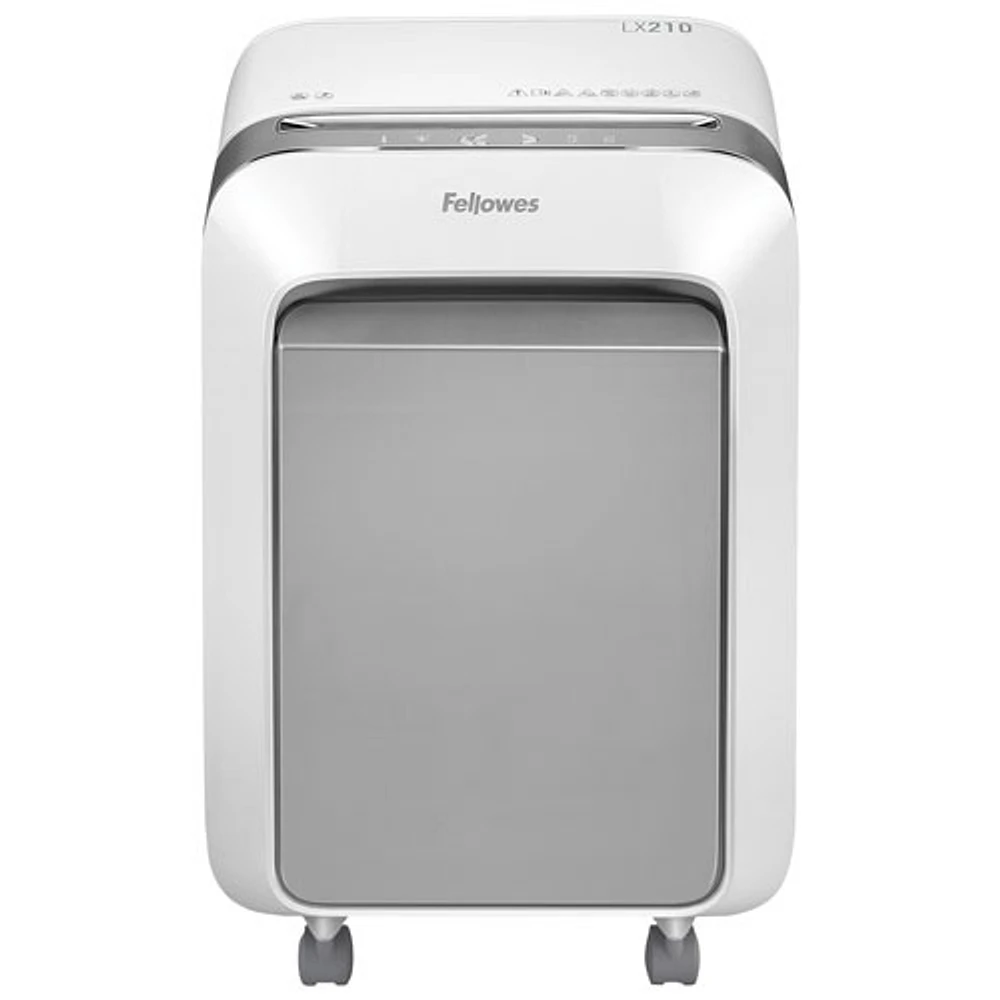 Déchiqueteuse à coupe micro de 16 feuilles de Fellowes (LX210) - Blanc
