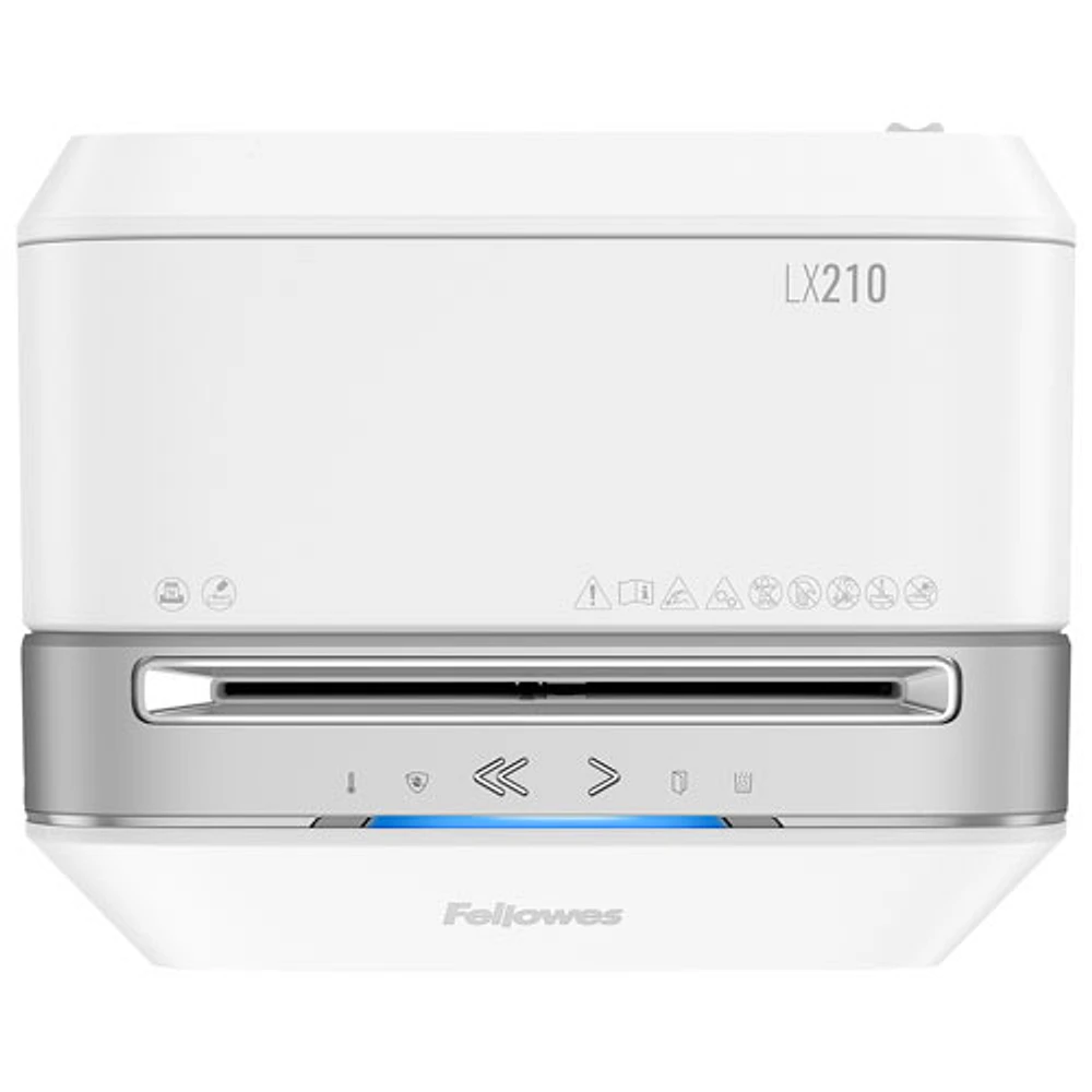 Déchiqueteuse à coupe micro de 16 feuilles de Fellowes (LX210) - Blanc
