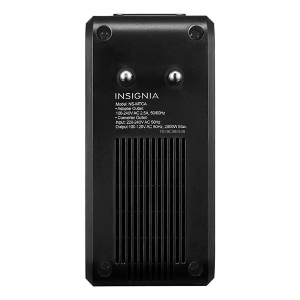 Insignia Travel Adapter and Converter - Black - Only at Best Buy