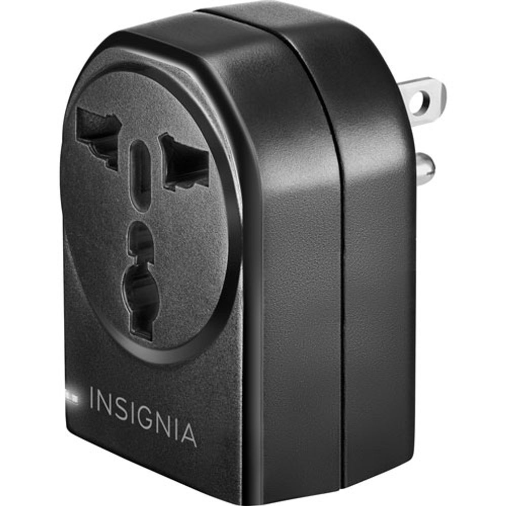 Insignia Grounded Travel Adapter - Black - Only at Best Buy