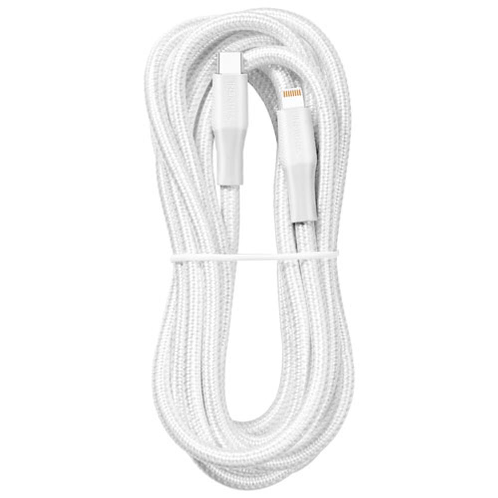 Insignia 3.0m (9.8 ft.) Lightning to USB-C Cable - Moon Grey - Only at Best Buy