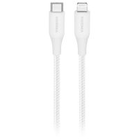 Insignia Apple MFi Certified 1.2m (4 ft.) Braided Lightning to USB-C Cable - Moon Grey - Only at Best Buy