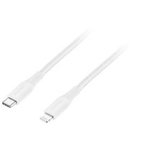 Insignia Apple MFi Certified 1.2m (4 ft.) Braided Lightning to USB-C Cable - Moon Grey - Only at Best Buy