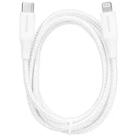 Insignia Apple MFi Certified 1.2m (4 ft.) Braided Lightning to USB-C Cable - Moon Grey - Only at Best Buy