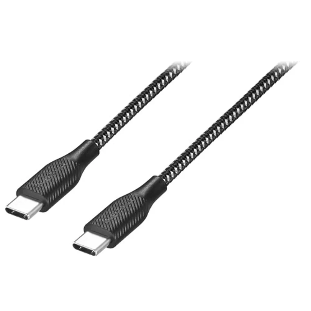 Insignia 1.8m (6 ft.) USB-C to USB-C Charge Cable (NS-MCC621C-C) - Charcoal - Only at Best Buy