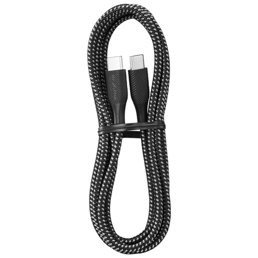 Insignia 1.8m (6 ft.) USB-C to USB-C Charge Cable (NS-MCC621C-C) - Charcoal - Only at Best Buy