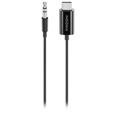 Insignia 0.91m (3 ft.) USB Type-C to 3.5mm Audio Plug Cable - Only at Best Buy