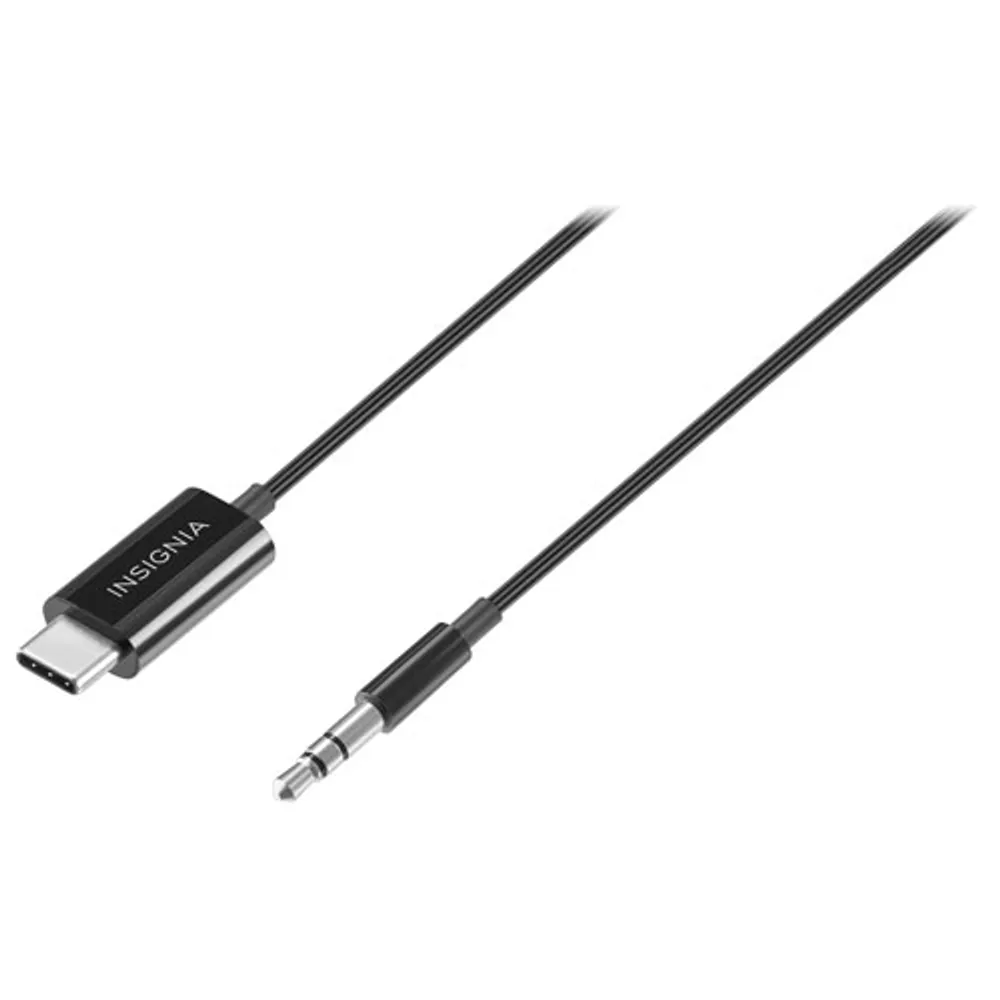 Insignia 0.91m (3 ft.) USB Type-C to 3.5mm Audio Plug Cable - Only at Best Buy