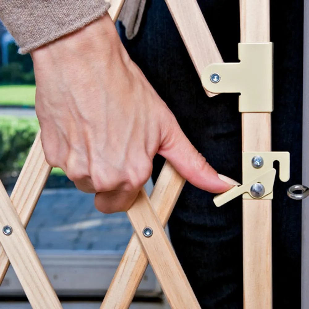 Evenflo Expansion Walk-Thru Hardware Mounted Safety Gate - Natural