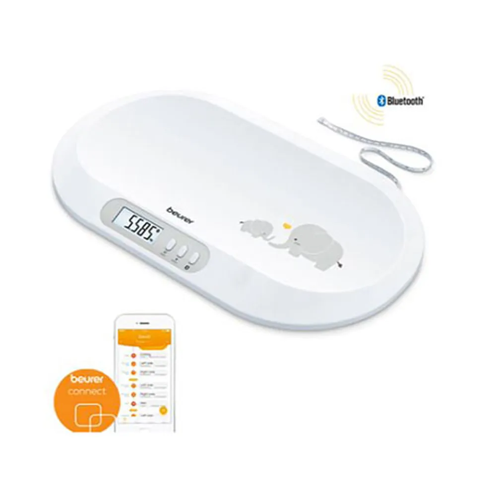 Balance numérique Bluetooth de bébé BY 90 de Beurer